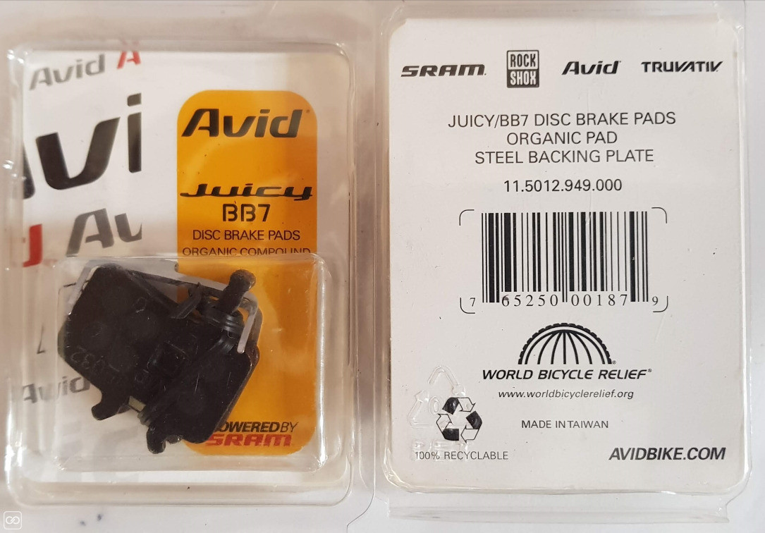 avid bike brake pads