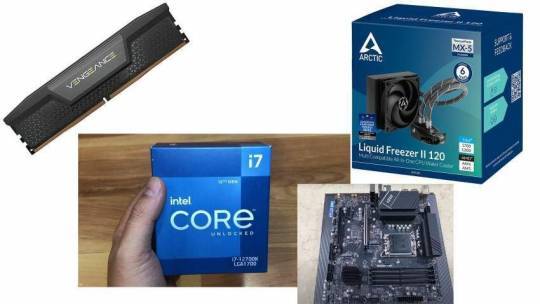 12700k + Arctic  cooler + 16GB DDR5 + Motherboard