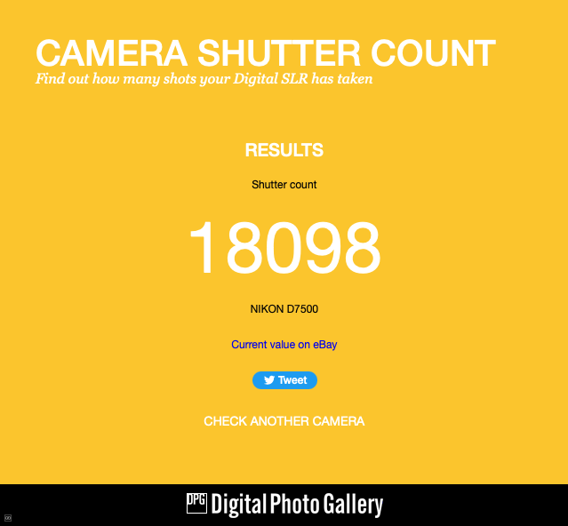 d7500 shutter count