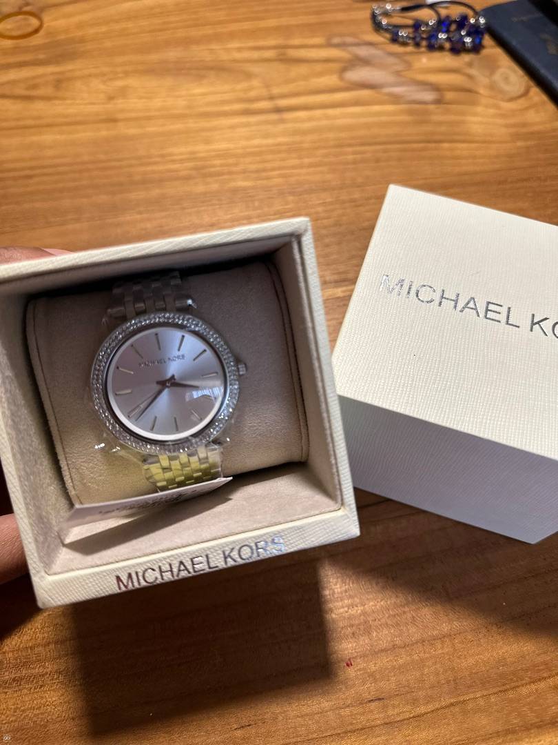 Michael Kors Womens Quartz Stainless Steel Silver Dial 39mm Watch  Mk3190