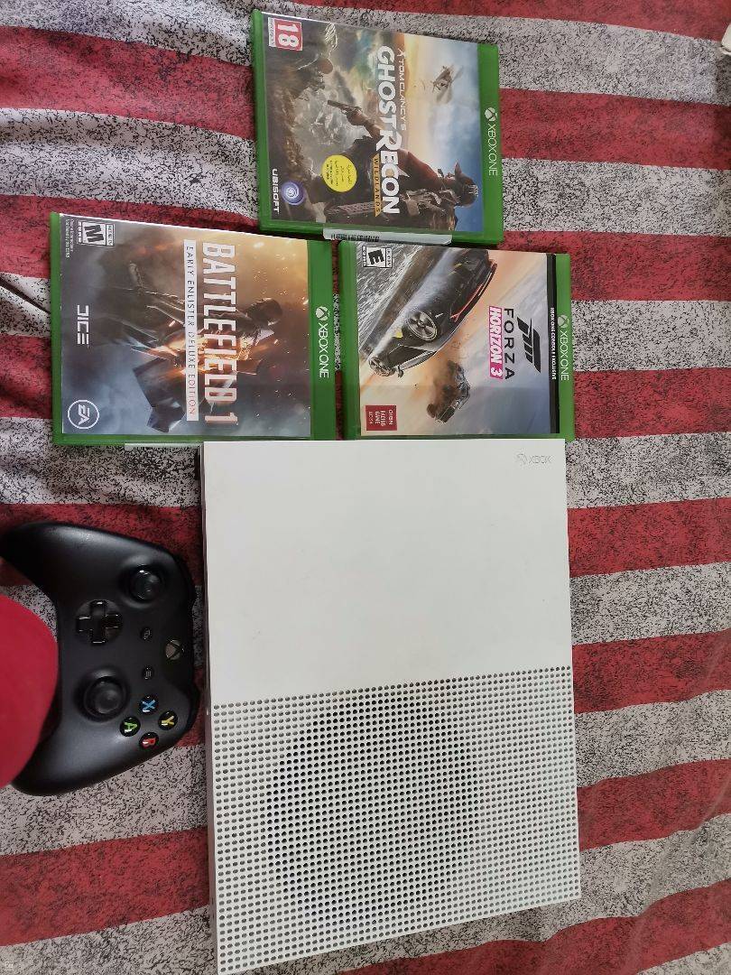 xbox one s with 3 games