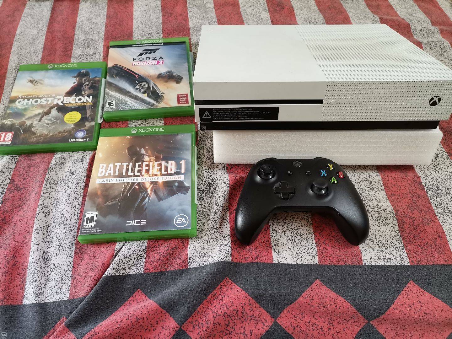 xbox one s with 3 games