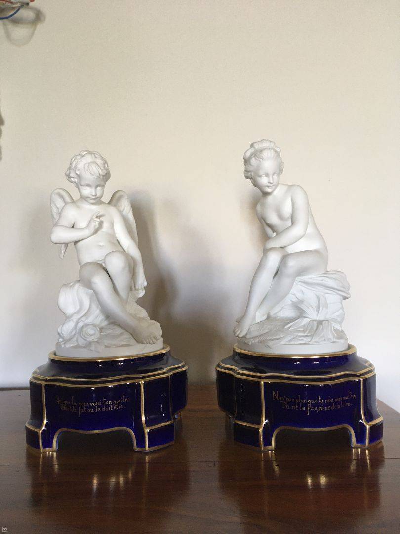 pair of limoges cookies on bases weshare mu